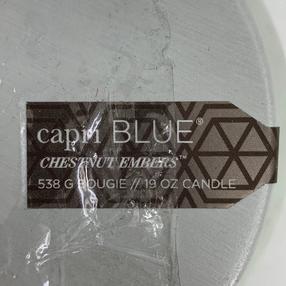 Capri Blue Chestnut Embers‎ 19 oz Candle Silver Jar New